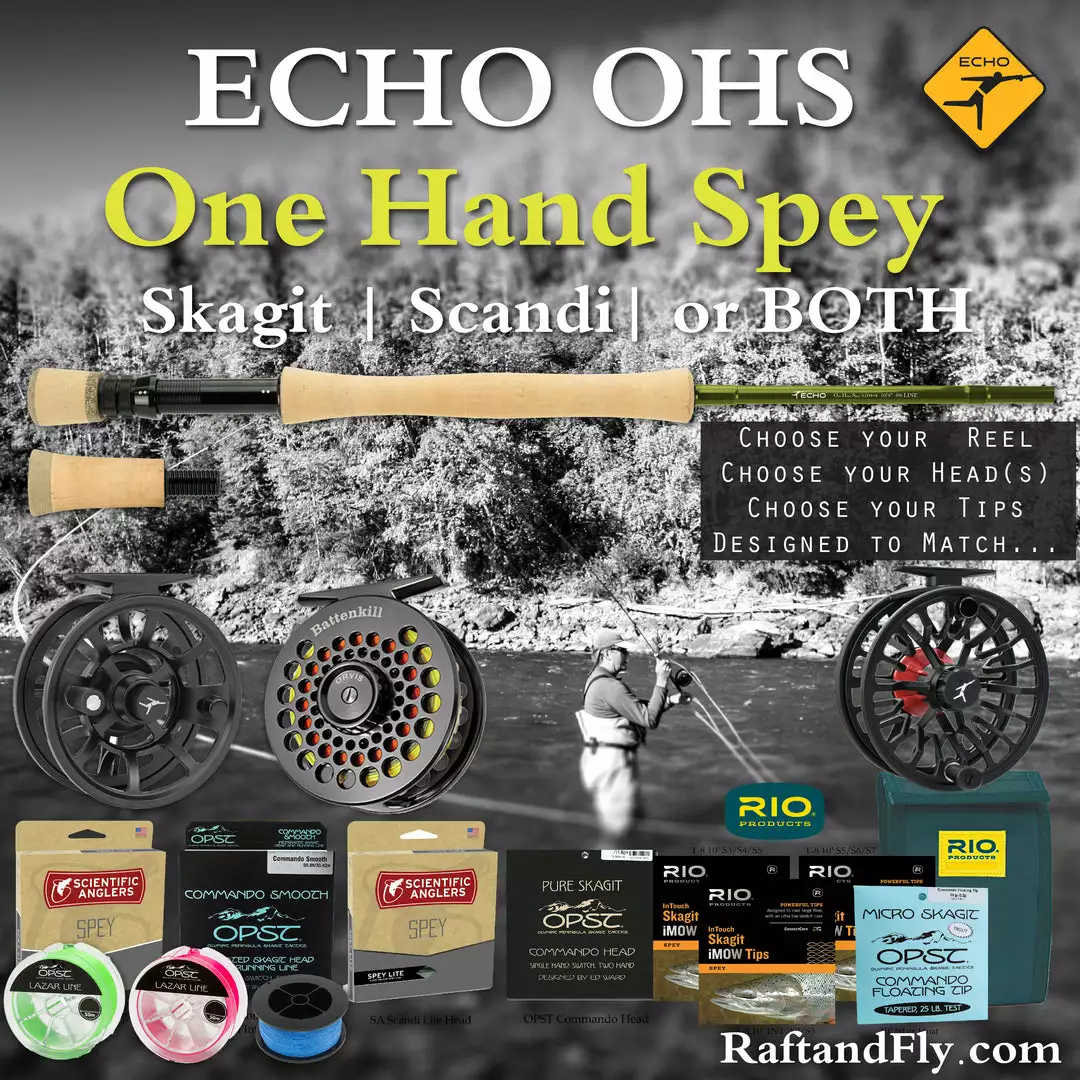Echo OHS 7wt 10'4" Outfit - 4wt Trout Spey Skagit, SA Scandi, Or Both 3 Echo OHS 7wt 10'4" Outfit - 4wt Trout Spey Skagit, SA Scandi, Or Both