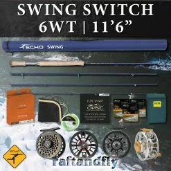 TFO Temple Fork Outfitters Echo Swing Switch 6wt 11'6" Outfit