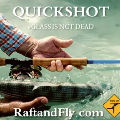 Raft & Fly Shop Sales 42 Echo B.A.G. Quickshot 8wt 8'0" Glass Fly Rod