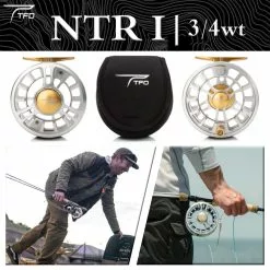 TFO TFR NTR I CG Silver 3/4wt Fly Reel Temple Fork Outfitters