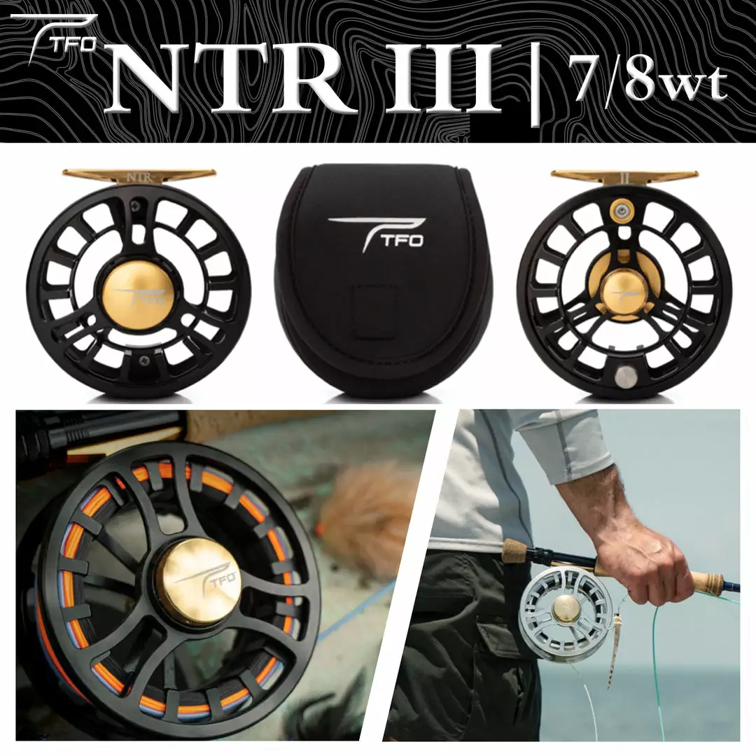 TFO TFR NTR III BG Black 7/8wt Fly Reel 3 TFO TFR NTR III BG Black 7/8wt Fly Reel