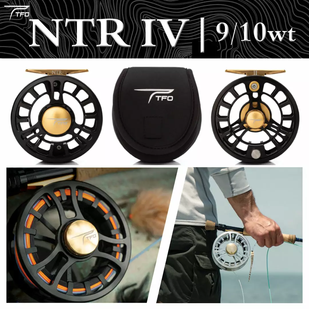 Temple Fork Outfitters TFO TFR NTR IV BG Black 9/10wt Fly Reel 3 Temple Fork Outfitters TFO TFR NTR IV BG Black 9/10wt Fly Reel