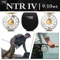 TFO TFR NTR IV CG Silver 9/10wt Fly Reel Temple Fork Outfitters