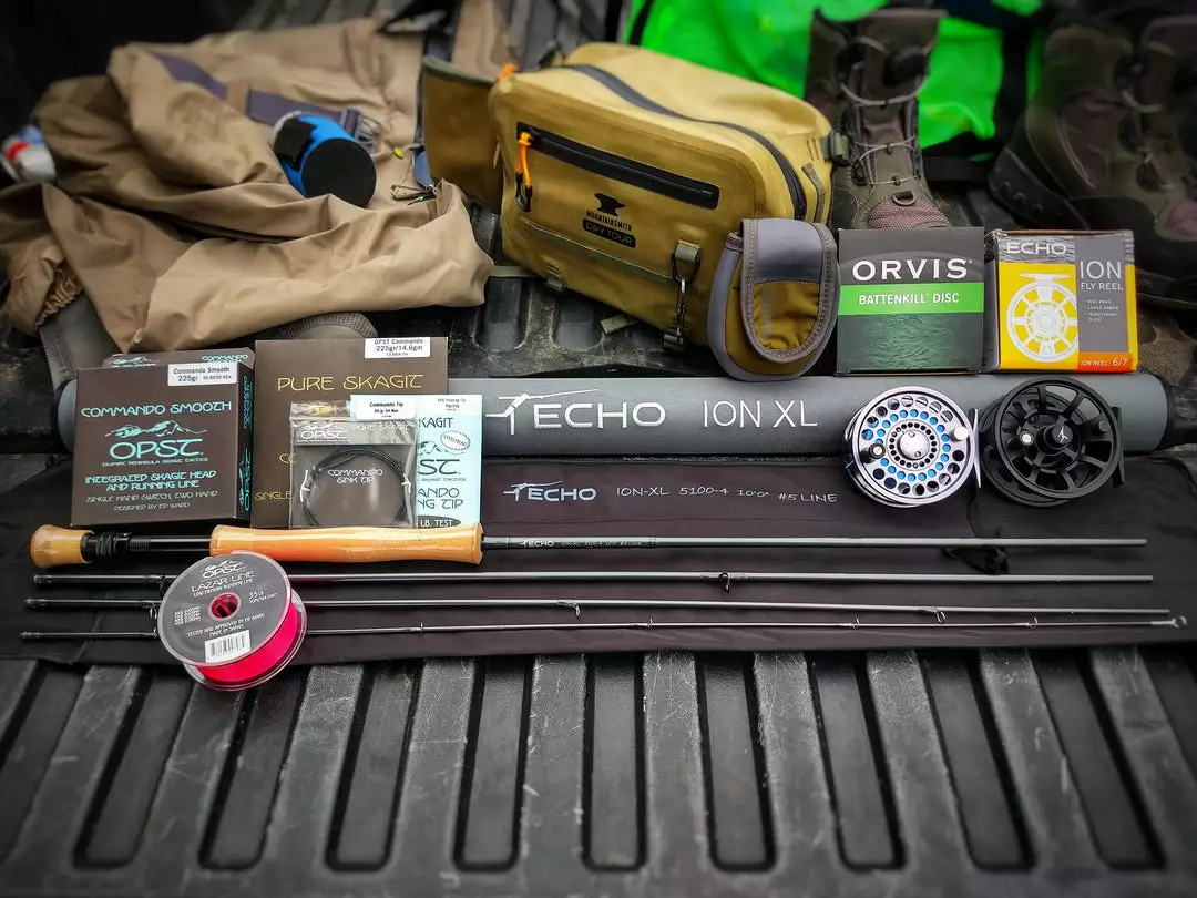 Echo Ion XL 5wt 10' Single Hand Spey OPST Outfit 4 Echo Ion XL 5wt 10' Single Hand Spey OPST Outfit