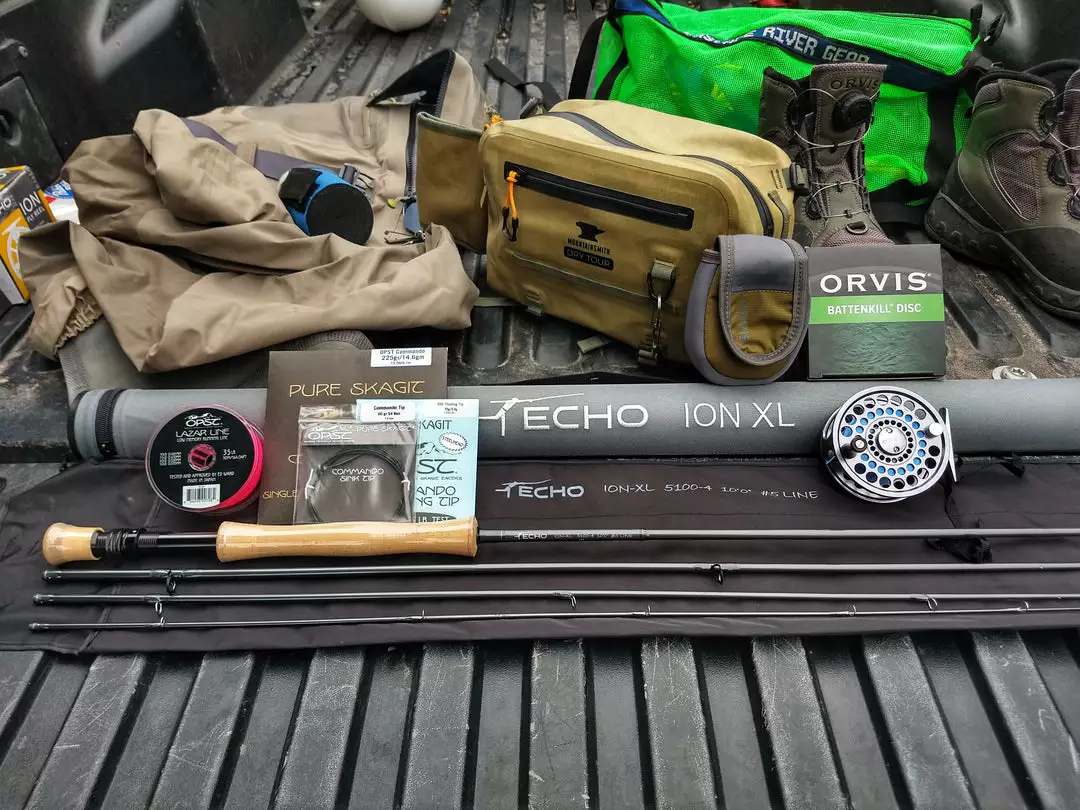 Echo Ion XL 5wt 10' Single Hand Spey OPST Outfit 7 Echo Ion XL 5wt 10' Single Hand Spey OPST Outfit