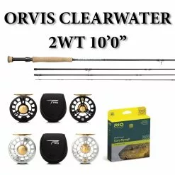 Raft & Fly Shop Orvis Clearwater 2wt 10 NTR Reel Rio FIPS Line