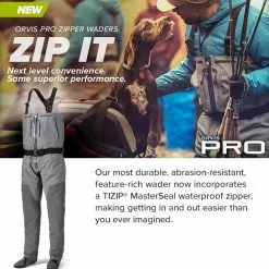 Orvis Men's Pro Zipper Waders - Medium (M/Reg)