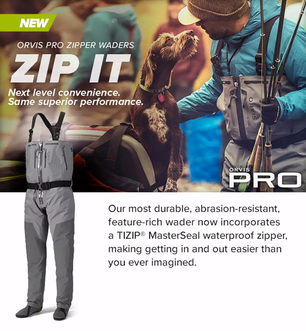 Orvis Men's Pro Zipper Waders - Medium (M/Reg) 4 Orvis Men's Pro Zipper Waders - Medium (M/Reg)
