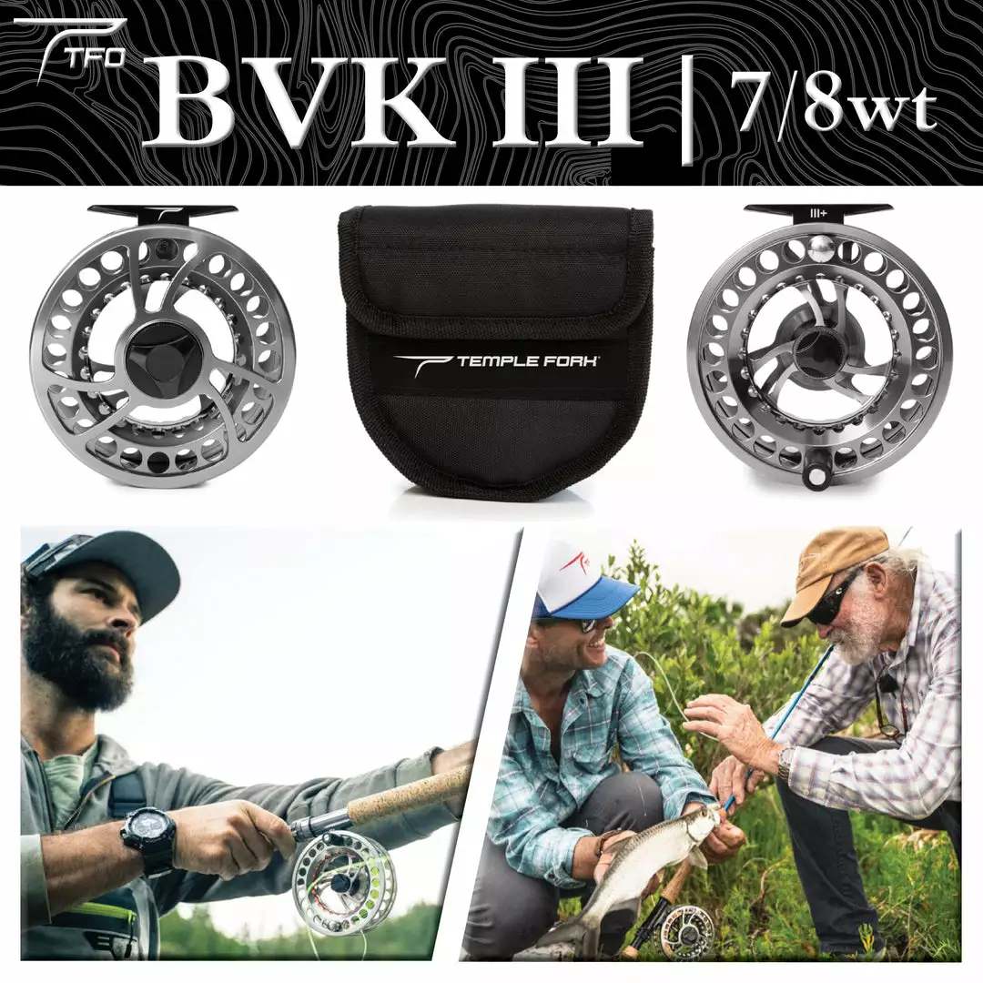 Temple Fork Outfitters TFO BVK SD III 7/8wt Fly Reel 3 Temple Fork Outfitters TFO BVK SD III 7/8wt Fly Reel