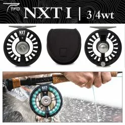 TFO NXT Black Label I 3/4wt Fly Reel Temple Fork Outfitters