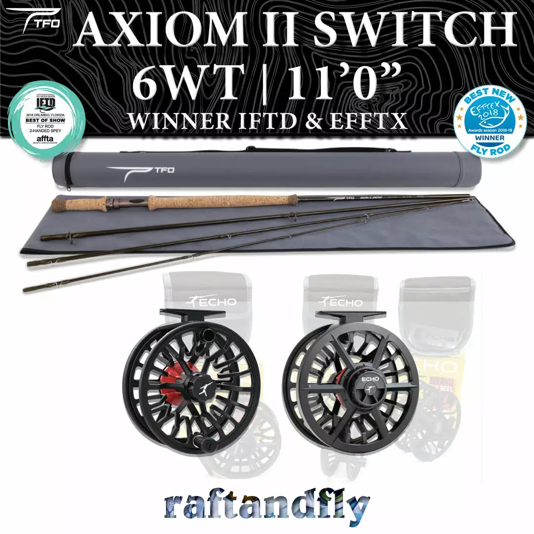 Temple Fork Outfitters TFO Axiom II Switch 6wt 11'0" Outfit 10 Temple Fork Outfitters TFO Axiom II Switch 6wt 11'0" Outfit