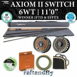 Temple Fork Outfitters TFO Axiom II Switch 6wt 11'0" Outfit 47 Temple Fork Outfitters TFO Axiom II Switch 6wt 11'0