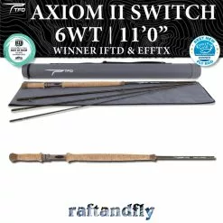 Temple Fork Outfitters TFO Axiom II Switch 6wt 11'0" Outfit 30 Temple Fork Outfitters TFO Axiom II Switch 6wt 11'0