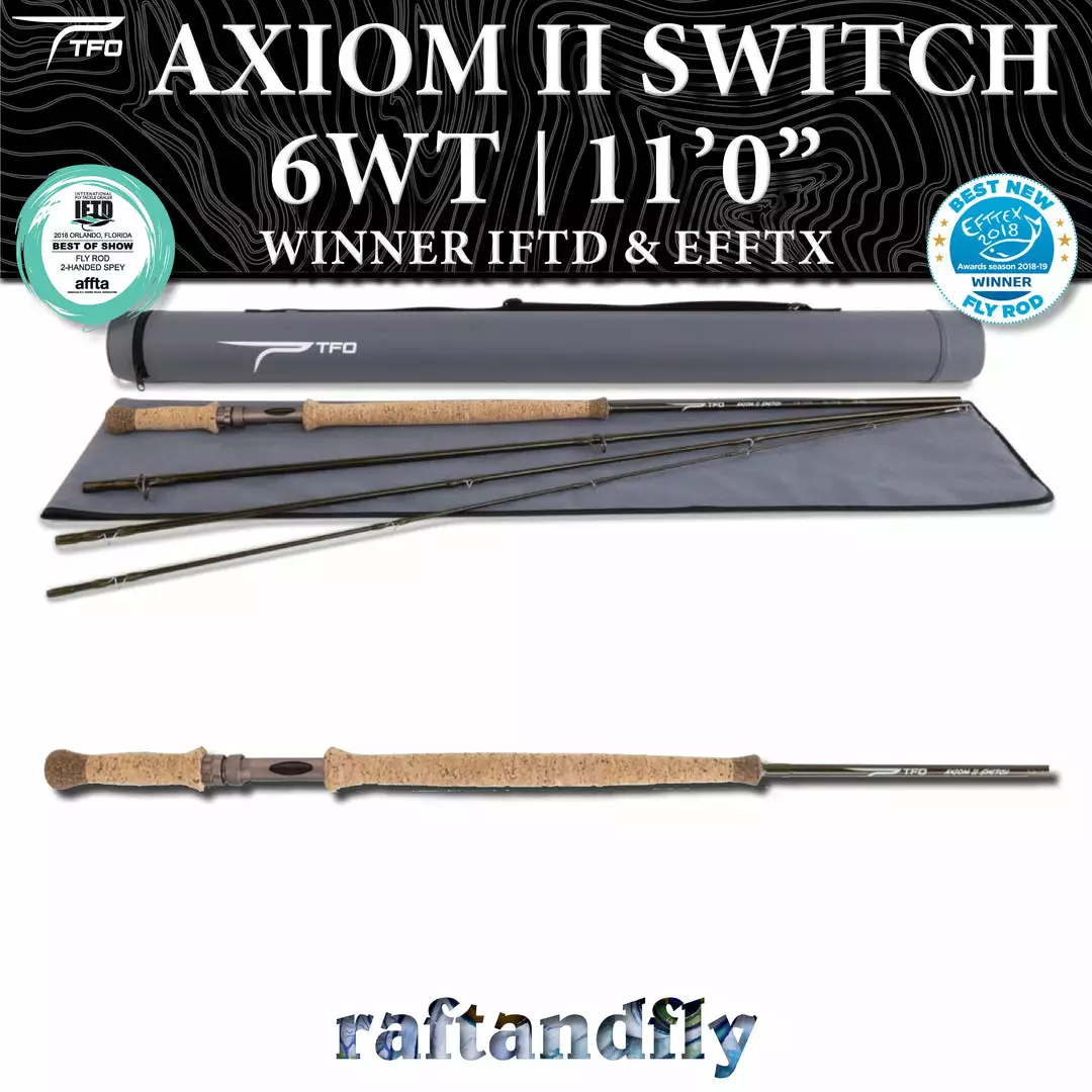 Temple Fork Outfitters TFO Axiom II Switch 6wt 11'0" Outfit 8 Temple Fork Outfitters TFO Axiom II Switch 6wt 11'0" Outfit