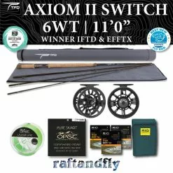 Temple Fork Outfitters TFO Axiom II Switch 6wt 11'0" Outfit 37 Temple Fork Outfitters TFO Axiom II Switch 6wt 11'0